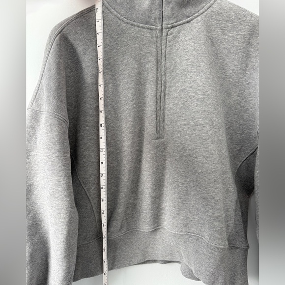 Abercrombie & Fitch Essential Grey Sunday Half-Zip | Women’s Med - Picture 5 of 8